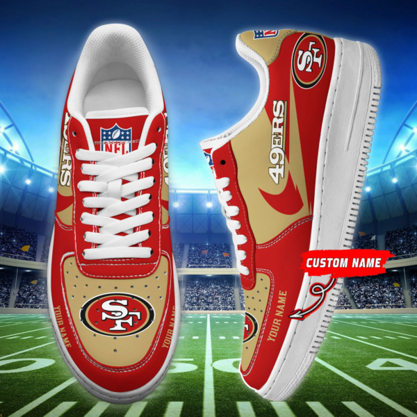 [SPECIAL OFFER] NEW CUSTOMIZED NFL11 SF49 SAN FRANCISCO 49ERS AF1 SNEAKERS