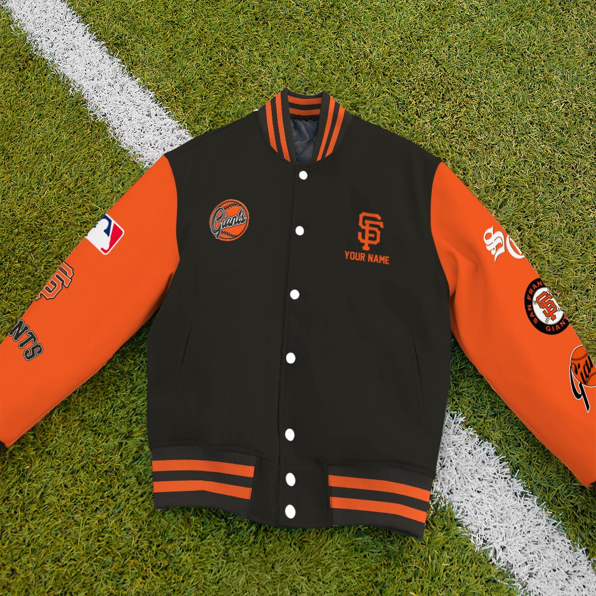 LIMITED EDITION - NEW PREMIUM MLB06 SFG SAN FRANCISCO GIANTS SATIN VARSITY JACKET