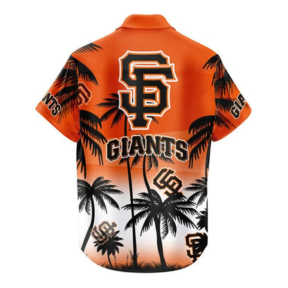 LIMITED EDITION - NEW CUSTOMIZED MLB06 SFG SAN FRANCISCO GIANTS UNISEX HAWAIIAN SHIRT & SHORTS SET
