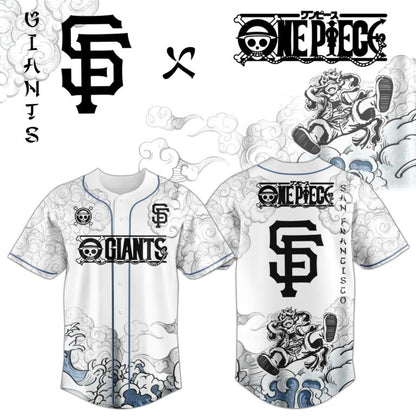 LIMITED EDITION - NEW CUSTOMIZED MLB06 SFG SAN FRANCISCO GIANTS x ONE PIECE BASEBALL JERSEY & CAP