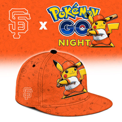 LIMITED EDITION - NEW CUSTOMIZED MLB06 SFG SAN FRANCISCO GIANTS x POKEMON BASEBALL JERSEY & CAP