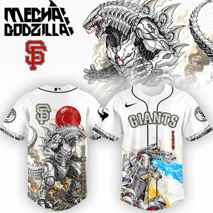 LIMITED EDITION - NEW CUSTOMIZED MLB06 SF GIANTS x GODZILLA BASEBALL JERSEY