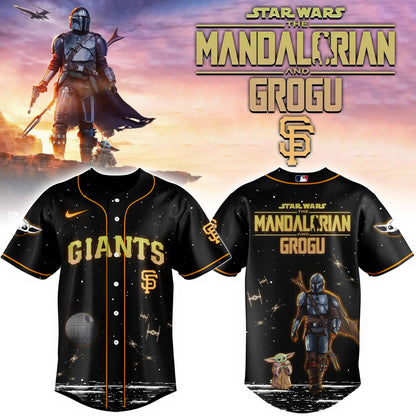 LIMITED EDITION - NEW CUSTOMIZED MLB06 SF GIANTS x STAR WARS BASEBALL JERSEY & CAP