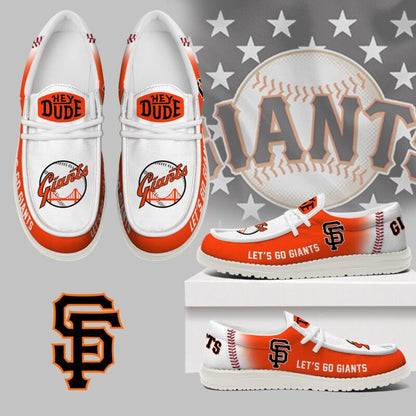 LIMITED EDITION - NEW CUSTOMIZED MLB06 SFG SAN FRANCISCO GIANTS LOAFER SHOES
