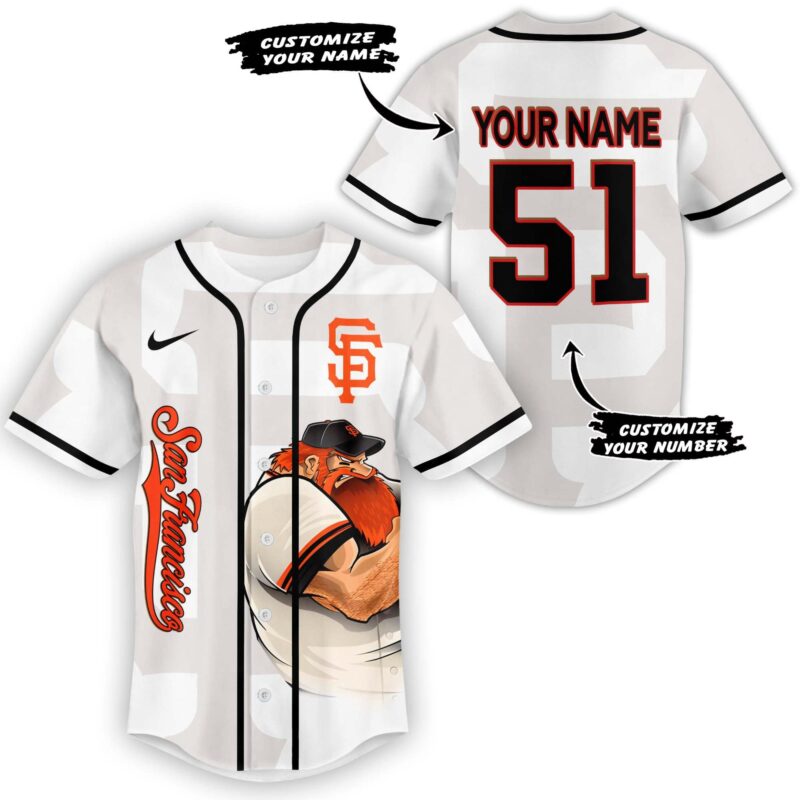 LIMITED EDITION - NEW CUSTOMIZED MLB06 SFG SAN FRANCISCO GIANTS BASEBALL JERSEY