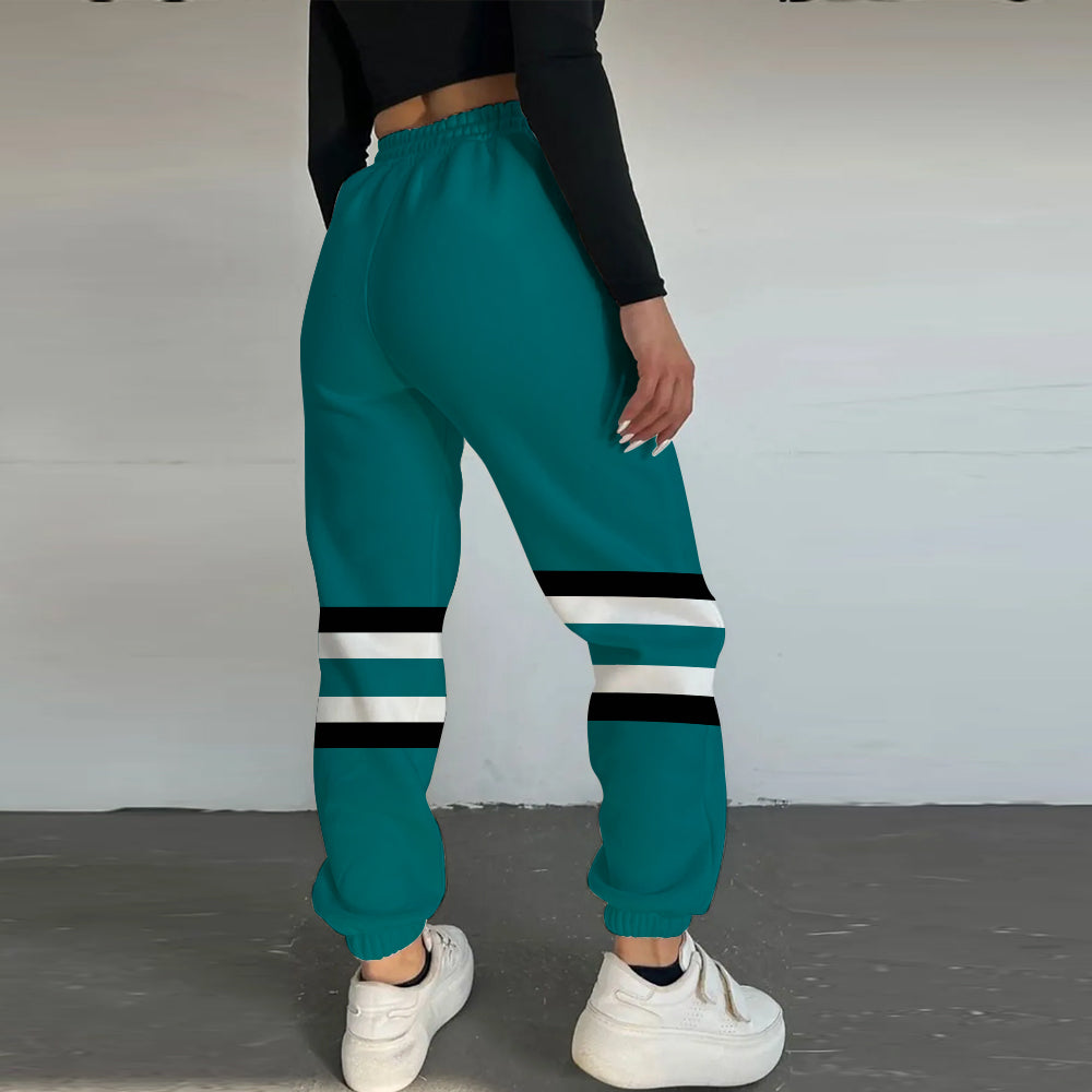 LIMITED EDITION - NEW CUSTOMIZED NHL32 SJS SAN JOSE SHARKS COMBO HOODIE & LONGPANTS