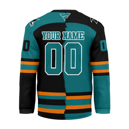 [SUPER SALE] NEW CUSTOMIZED NHL32 SJS SAN JOSE SHARKS UNISEX HOCKEY JERSEY