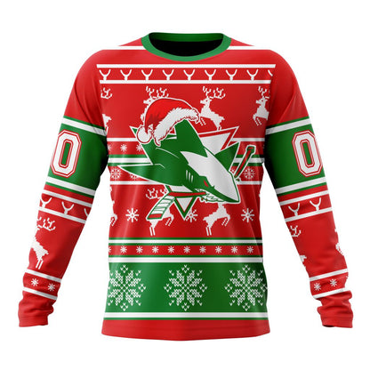 LIMITED EDITION - NEW CUSTOMIZED NHL32 SJS SAN JOSE SHARKS UNISEX T-SHIRT, POLO, HOODIE & JACKETS
