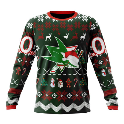 LIMITED EDITION - NEW CUSTOMIZED NHL32 SJS SAN JOSE SHARKS UNISEX T-SHIRT, POLO, HOODIE & JACKETS
