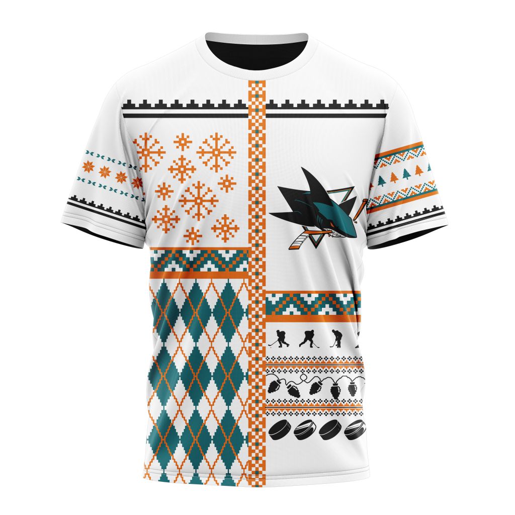 LIMITED EDITION - NEW CUSTOMIZED NHL32 SJS SAN JOSE SHARKS UNISEX T-SHIRT, POLO, HOODIE & JACKETS