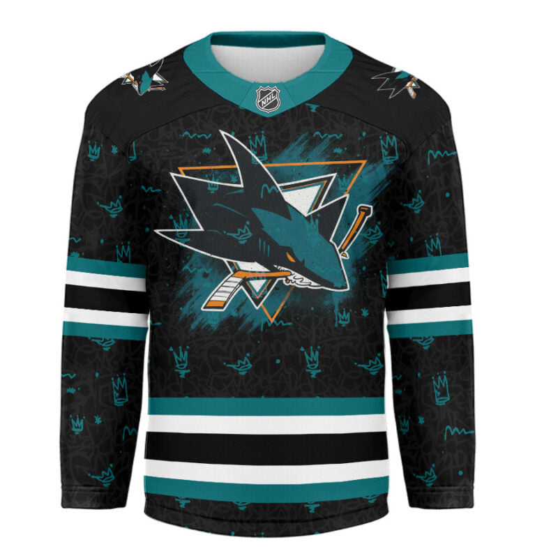 LIMITED EDITION - NEW CUSTOMIZED NHL32 SJ SHARKS UNISEX HOCKEY JERSEY