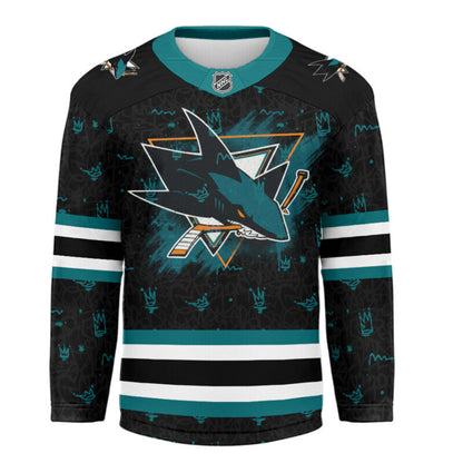 LIMITED EDITION - NEW CUSTOMIZED NHL32 SJ SHARKS UNISEX HOCKEY JERSEY