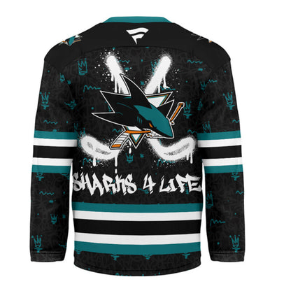 LIMITED EDITION - NEW CUSTOMIZED NHL32 SJ SHARKS UNISEX HOCKEY JERSEY