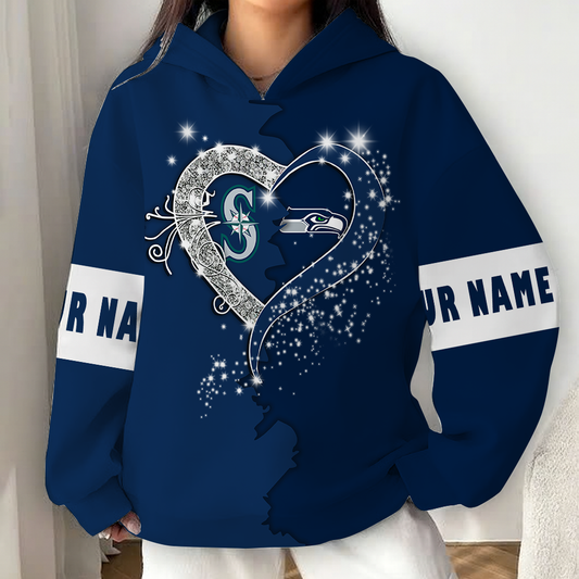 LIMITED EDITION - NEW CUSTOMIZED NFL06 SSH SEATTLE SEAHAWKS x MLB14 SMS SEATTLE MARINERS UNISEX T-SHIRT, POLO, HOODIE & JACKETS