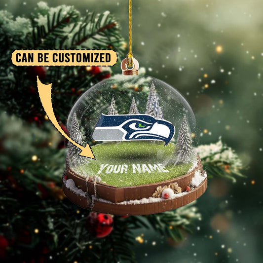 LIMITED EDITION - NEW CUSTOMIZED NFL06 SSH SEATTLE SEAHAWKS ACRYLIC ORNAMENT