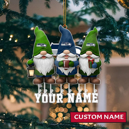 LIMITED EDITION - NEW CUSTOMIZED NFL06 SSH SEATTLE SEAHAWKS ORNAMENT