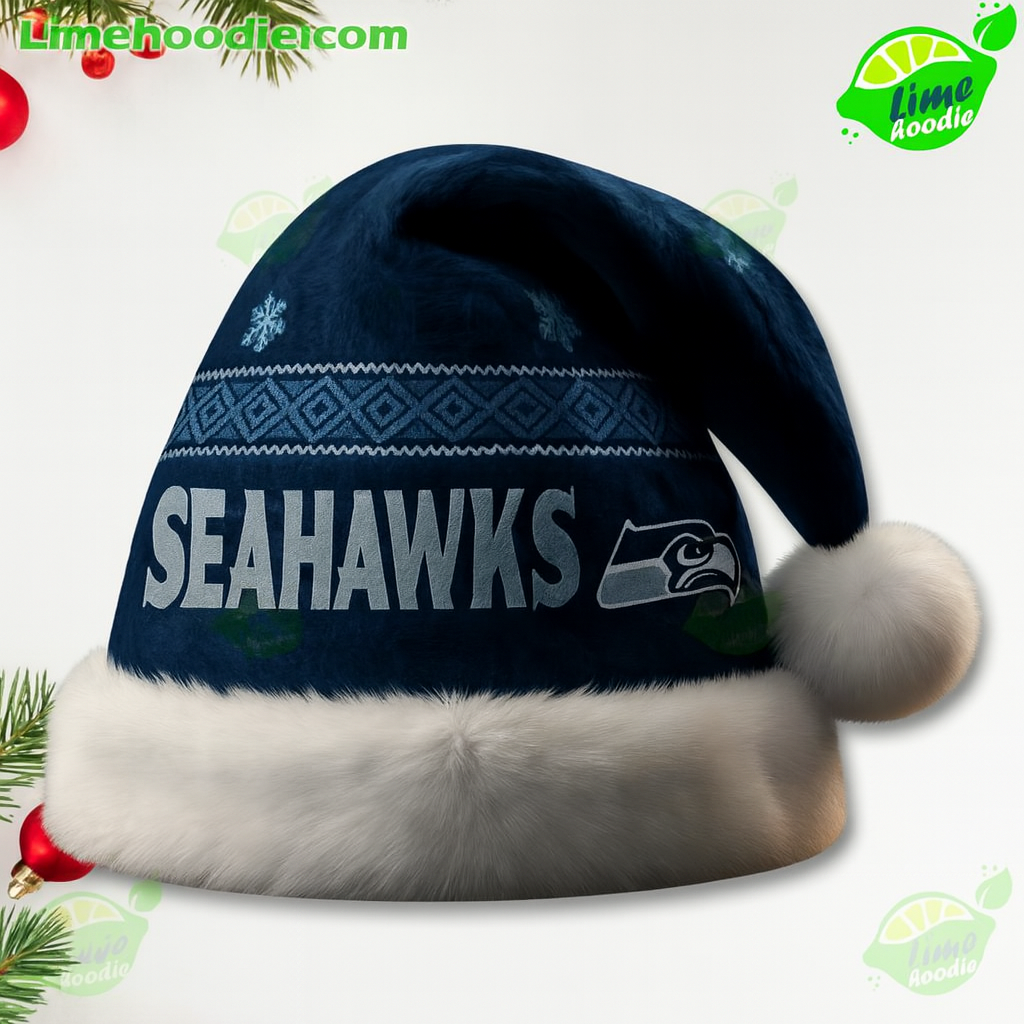 LIMITED EDITION - NEW CUSTOMIZED NFL06 SSH SEATTLE SEAHAWKS CHRISTMAS HAT