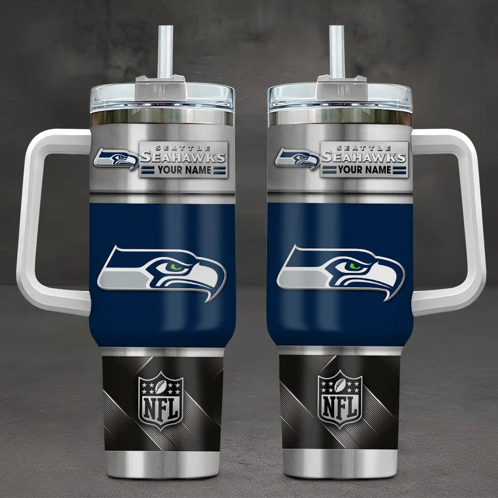 LIMITED EDITION - NEW CUSTOMIZED NFL06 SSH SEATTLE SEAHAWKS TUMBLER CUP