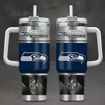 LIMITED EDITION - NEW CUSTOMIZED NFL06 SSH SEATTLE SEAHAWKS TUMBLER CUP
