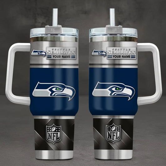 LIMITED EDITION - NEW CUSTOMIZED NFL06 SSH SEATTLE SEAHAWKS TUMBLER CUP