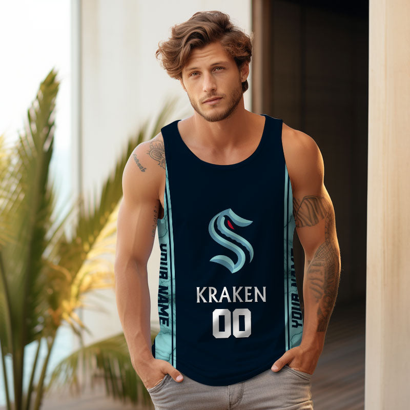 LIMITED EDITION - NEW CUSTOMIZED NHL20 STK SEATTLE KRAKEN UNISEX TANK TOP