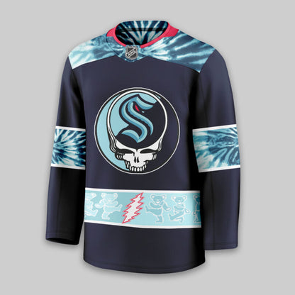[SUPER SALE] NEW CUSTOMIZED NHL20 STK SEATTLE KRAKEN UNISEX HOCKEY JERSEY