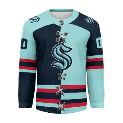 [SUPER SALE] NEW CUSTOMIZED NHL20 STK SEATTLE KRAKEN UNISEX HOCKEY JERSEY