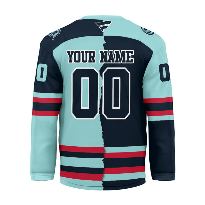 [SUPER SALE] NEW CUSTOMIZED NHL20 STK SEATTLE KRAKEN UNISEX HOCKEY JERSEY