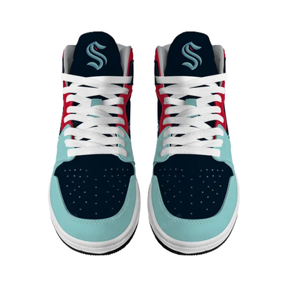 LIMITED EDITION - NEW CUSTOMIZED NHL20 ST KRAKEN AIR JORDAN SNEAKERS