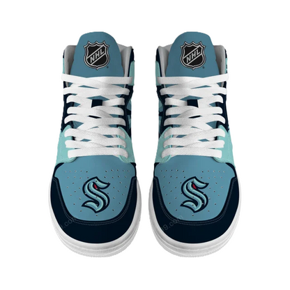 LIMITED EDITION - NEW CUSTOMIZED NHL20 ST KRAKEN AIR JORDAN SNEAKERS