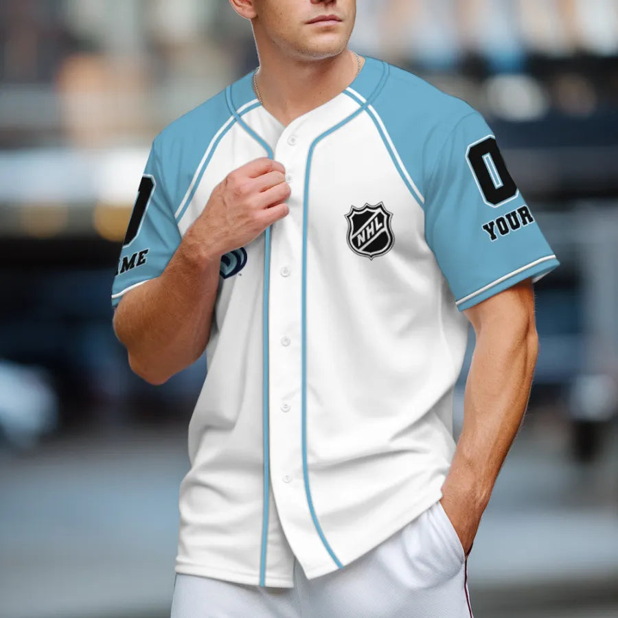 LIMITED EDITION - NEW CUSTOMIZED NHL20 STK SEATTLE KRAKEN BASEBALL JERSEY