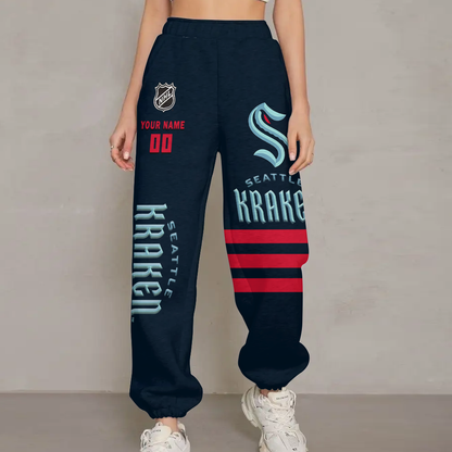 LIMITED EDITION - NEW CUSTOMIZED NHL20 STK SEATTLE KRAKEN UNISEX LONG PANTS