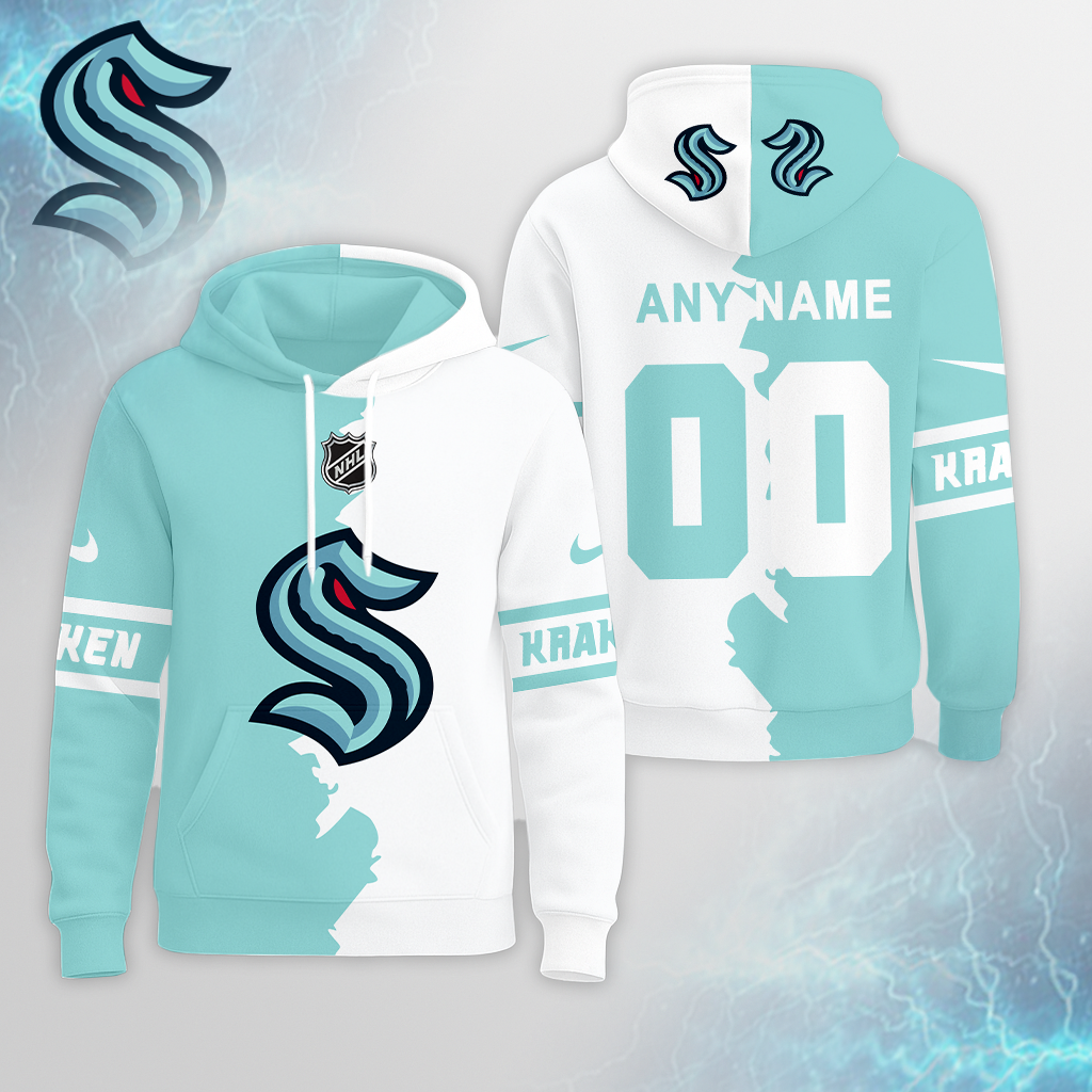 LIMITED EDITION - NEW CUSTOMIZED NHL20 STK SEATTLE KRAKEN UNISEX T-SHIRT, POLO, HOODIE & JACKETS