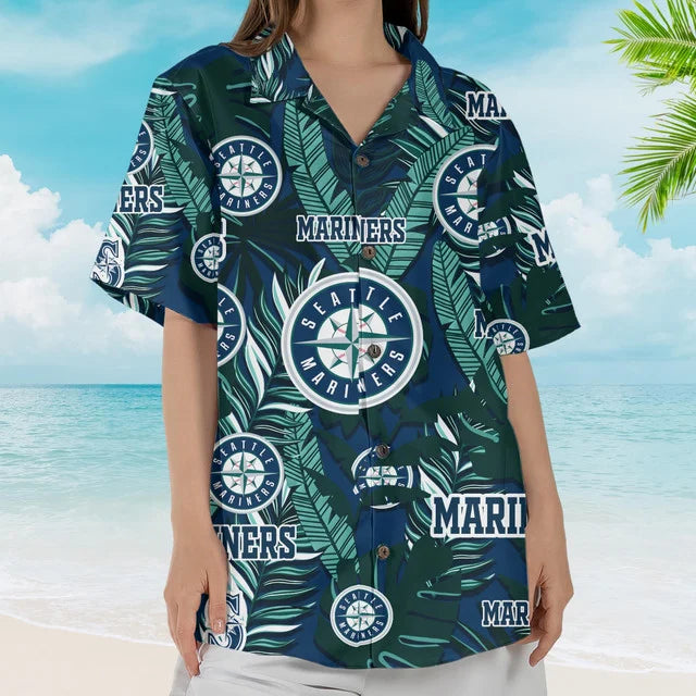 LIMITED EDITION - NEW CUSTOMIZED MLB14 SMS SEATTLE MARINERS UNISEX HAWAIIAN SHIRT