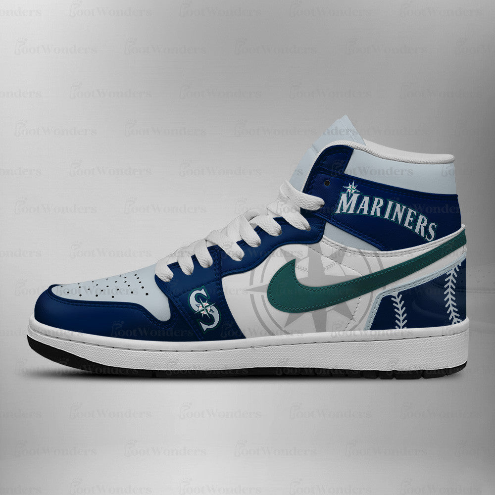 LIMITED EDITION - NEW CUSTOMIZED MLB14 SMS SEATTLE MARINERS AIR JORDAN SNEAKERS