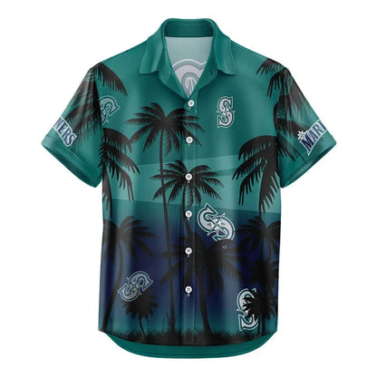 LIMITED EDITION - NEW CUSTOMIZED MLB14 SMS SEATTLE MARINERS UNISEX HAWAIIAN SHIRT & SHORTS SET