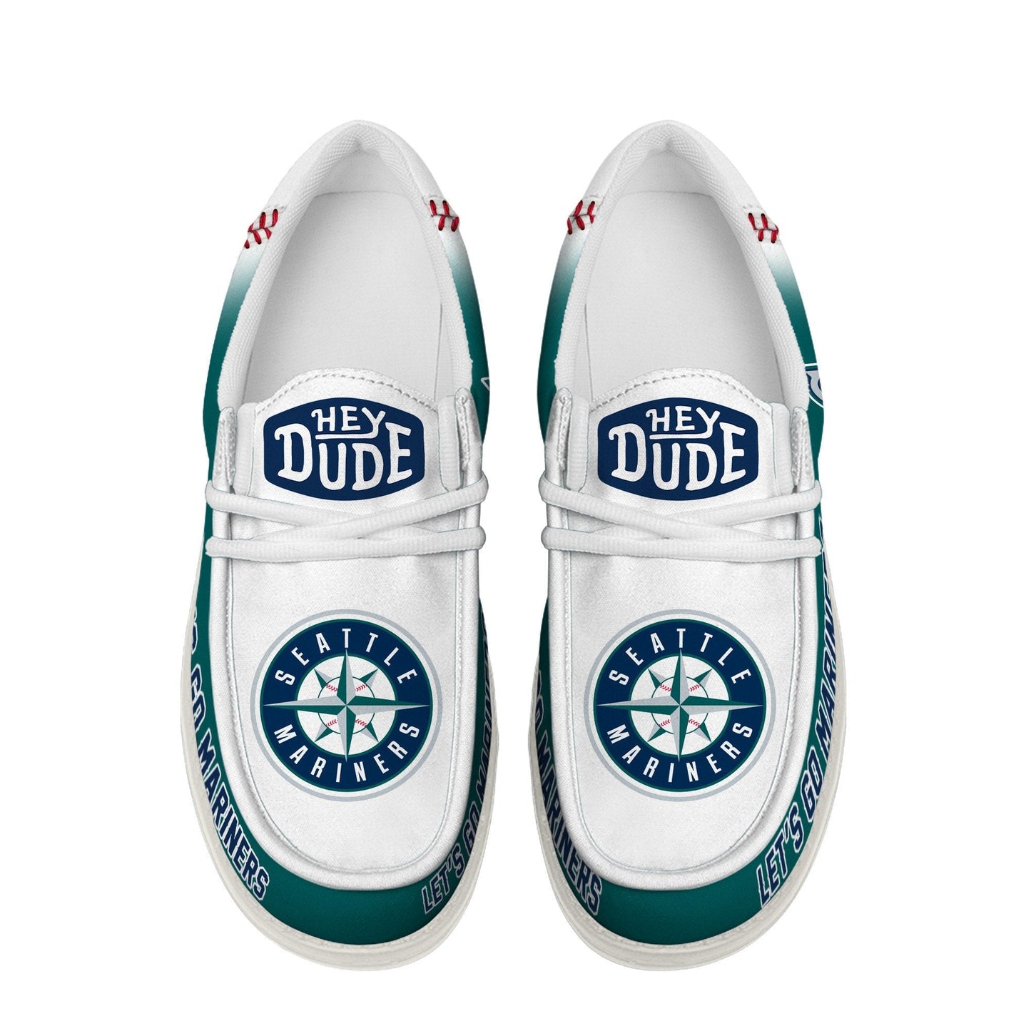 LIMITED EDITION - NEW CUSTOMIZED MLB14 SMS SEATTLE MARINERS LOAFER SHOES