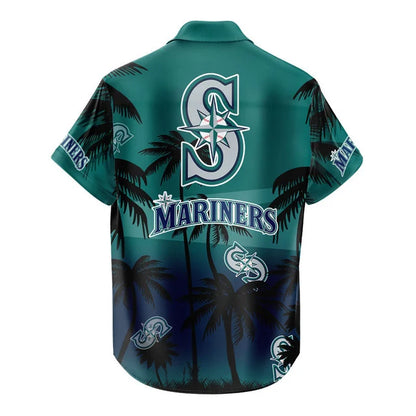 LIMITED EDITION - NEW CUSTOMIZED MLB14 SMS SEATTLE MARINERS UNISEX HAWAIIAN SHIRT & SHORTS SET