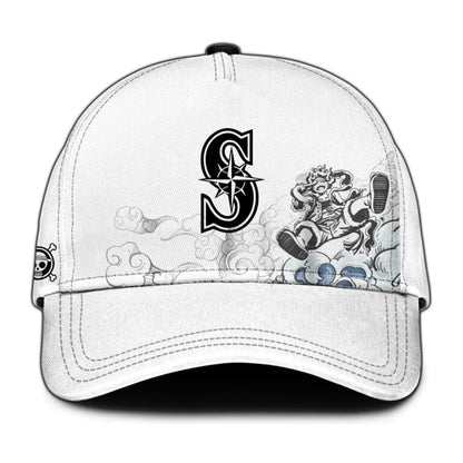 LIMITED EDITION - NEW CUSTOMIZED MLB14 SMS SEATTLE MARINERS x ONE PIECE BASEBALL JERSEY & CAP