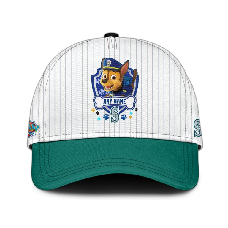 LIMITED EDITION - NEW CUSTOMIZED MLB14 SMS SEATTLE MARINERS x PAW PATROL BASEBALL JERSEY & CAP