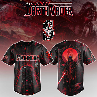 LIMITED EDITION - NEW CUSTOMIZED MLB14 SMS SEATTLE MARINERS x STAR WARS BASEBALL JERSEY