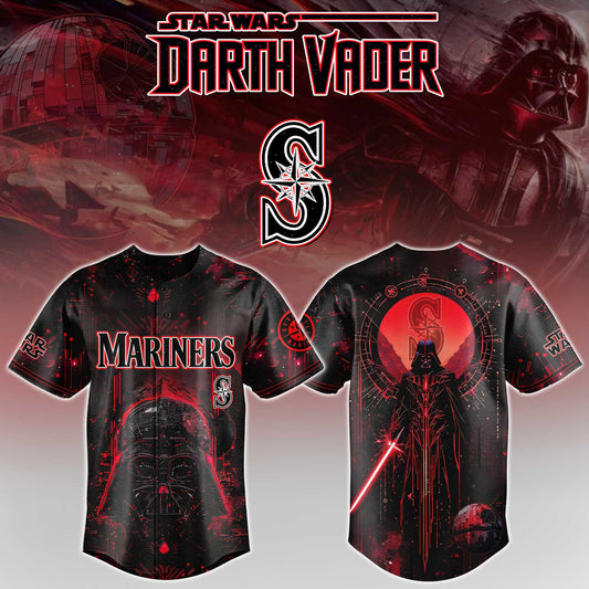 LIMITED EDITION - NEW CUSTOMIZED MLB14 SMS SEATTLE MARINERS x STAR WARS BASEBALL JERSEY