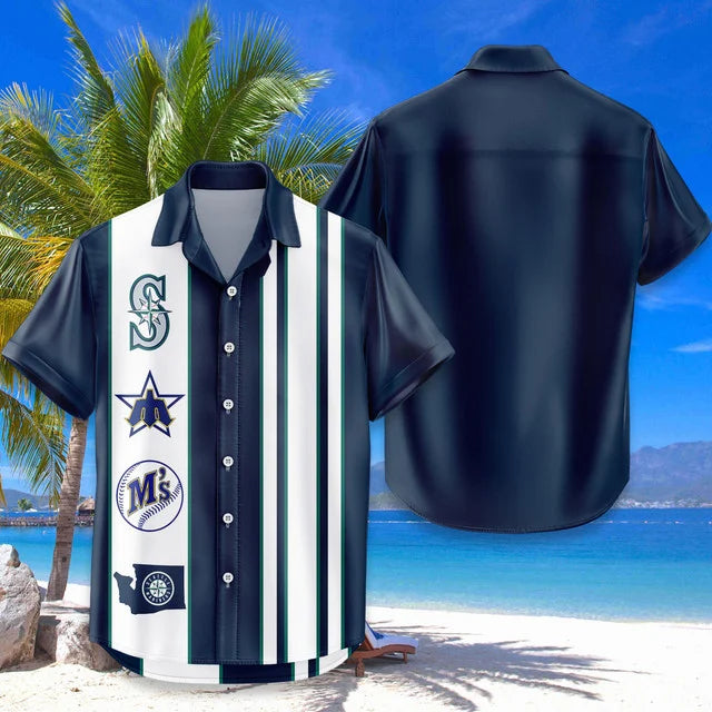 LIMITED EDITION - NEW CUSTOMIZED MLB14 SMS SEATTLE MARINERS UNISEX HAWAIIAN SHIRT