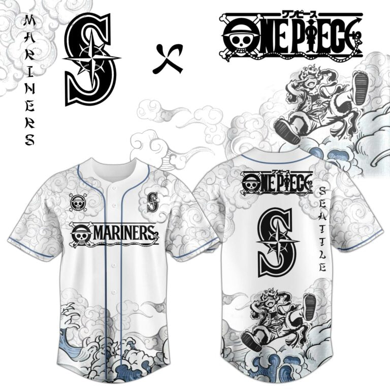 LIMITED EDITION - NEW CUSTOMIZED MLB14 SMS SEATTLE MARINERS x ONE PIECE BASEBALL JERSEY & CAP