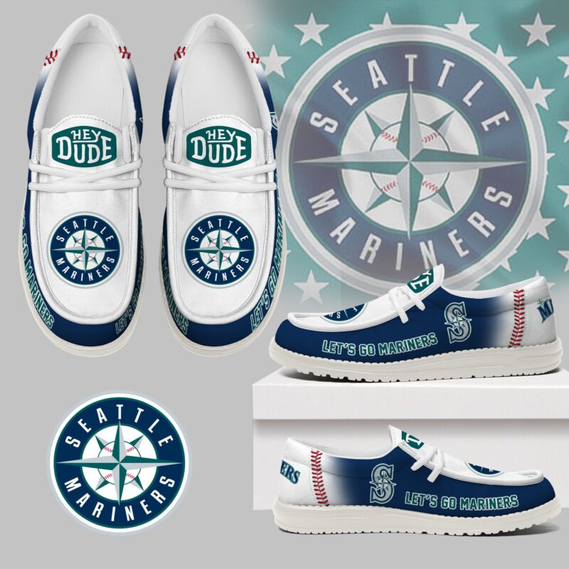 LIMITED EDITION - NEW CUSTOMIZED MLB14 SMS SEATTLE MARINERS LOAFER SHOES