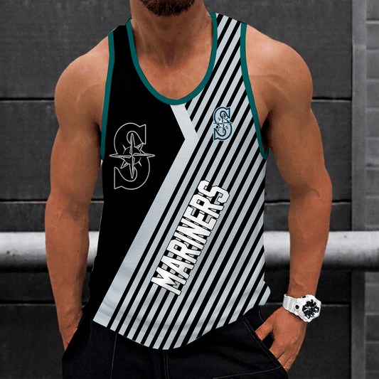 LIMITED EDITION - NEW CUSTOMIZED MLB14 SEATTLE MARINERS UNISEX TANK TOP