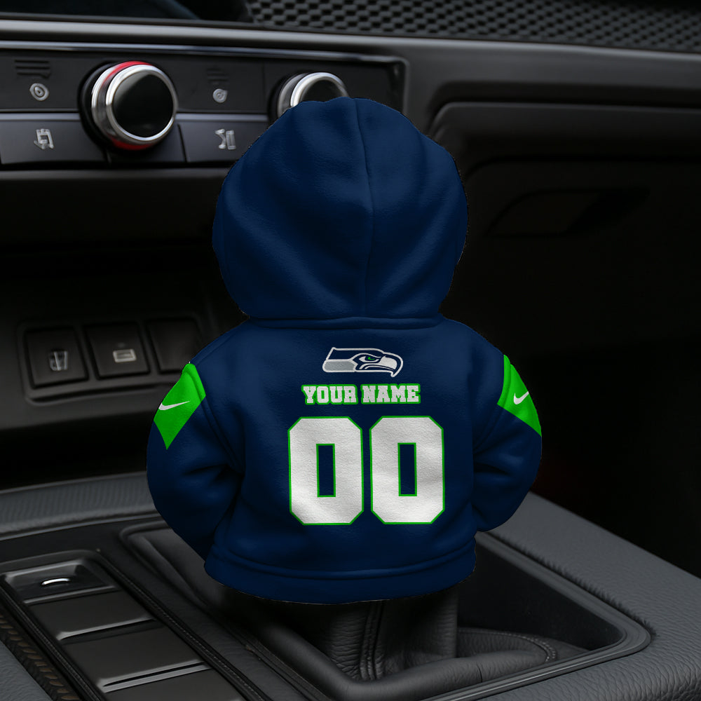 LIMITED EDITION - NEW CUSTOMIZED NFL06 SSH SEATTLE SEAHAWKS AUTOMOTIVE HOODIE SHIFT KNOB COVER