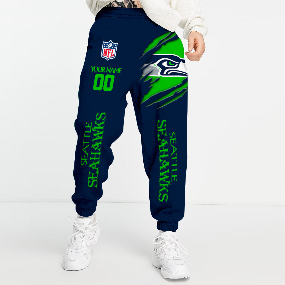 LIMITED EDITION - NEW PREMIUM NFL06 SSH SEATTLE SEAHAWKS UNISEX LONG PANTS