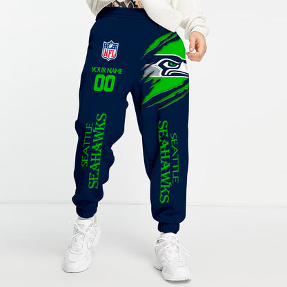 LIMITED EDITION - NEW PREMIUM NFL06 SSH SEATTLE SEAHAWKS UNISEX LONG PANTS