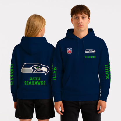 LIMITED EDITION - NEW CUSTOMIZED NFL06 SSH SEATTLE SEAHAWKS UNISEX HOODIE